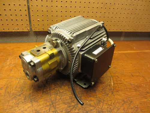 Daikin 3.7kw electric motor &amp; shimadzu hydraulic pump assembly 5.53.5r760 for sale
