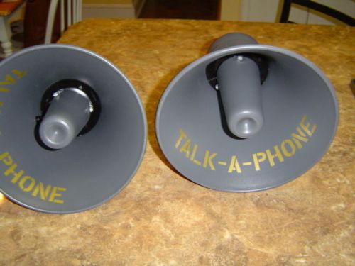 Lot of 2 Talk-A-Phone KC-20 Intercom Horns