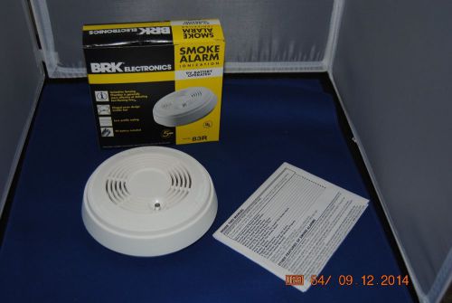 BRK Electronics 83R Smoke Alarms Ionization 9v Battery operated