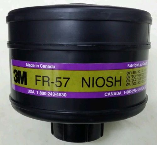 3m crbn fr-57 niosh us military spec gas mask filter cartridge nbc nato 40mm for sale