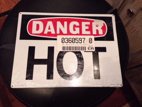 Reduced&#039; DANGER HOT Metal Sign