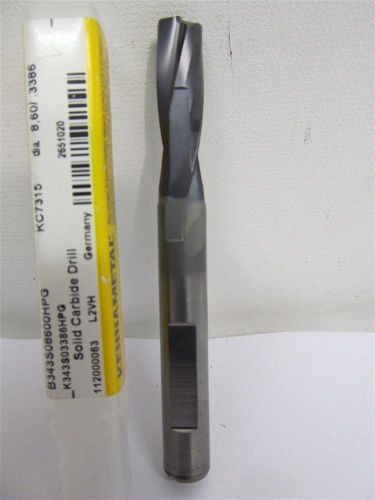 Kennametal, b343s08600hpg, 8.6mm / 0.3386&#034; s-shank drill bit for sale