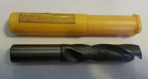 Kennametal 21mm, .8268&#034; flat bottom, solid carbide, thru-coolant drill