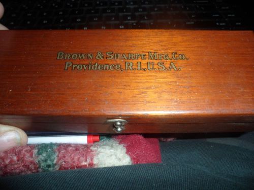 Antique BROWN &amp; SHARPE MFG. CO. Speed Indicator #748 in Original Wood Box - 1922