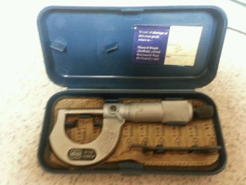 Micrometer, moore &amp; wright no. 961 (0 - 1&#034;)  flange micrometers, england for sale