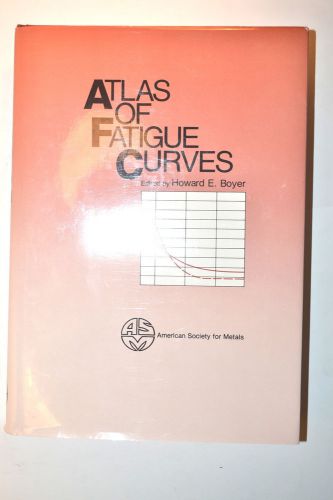 Atlas of fatigue curves  book boyer 1986 rb92 testing variable surface treatment for sale