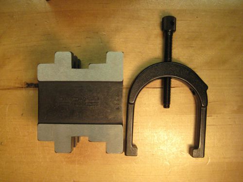 2&#034; round v-block and clamps starrett #568a, edp# 52590 for sale
