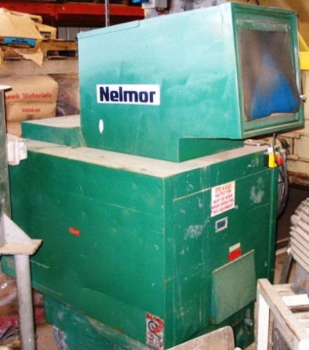 Aec nelmor plastic granulator 15 hp throat opening 15&#034; x 14&#034; w/ sound insulation for sale