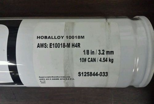 HOBART HOBALLOY 10018M 1/8&#034; x 10Lb. Can of Welding Electrodes