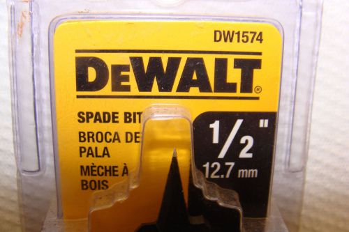 Dewalt dw1574  1/2&#034; spade bit  6&#034; overall length  1/4&#034; shank  1 lot of 77 new for sale
