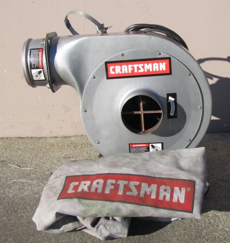 Craftsman  3/4  hp Portable Dust Collector Blower 120V with bag