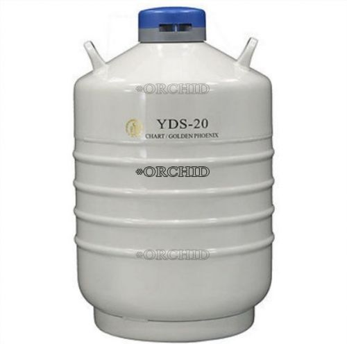 20 L Liquid Nitrogen Container Cryogenic LN2 Tank Dewar YDS-20