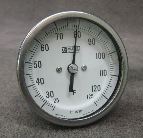 Weksler instruments 3&#034; dial-size bi-metal thermometer for sale