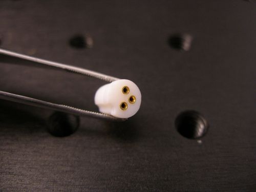 Laser diode socket for 5.6mm to-18  3 pin laser diodes &#034; gold plated&#034; for sale