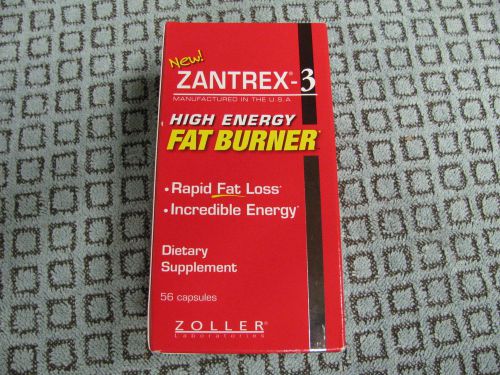 56 BRAND NEW SEALED Zantrex-3 High Energy Fat Burner Dietary Supplement RED BOX
