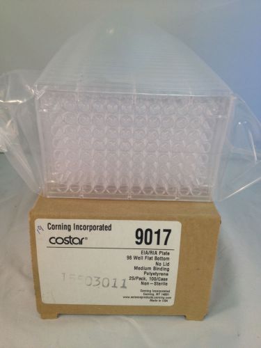 Corning Inc. Costar 9017 Partial Case of 19 - 96 Well Flat Bottom Plate
