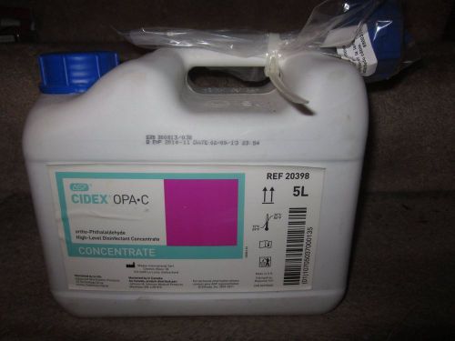 ASP Cidex OPA-C Disinfectant Concentrate 5L Exp: 2014-Nov . ortho Phthalaldehyde