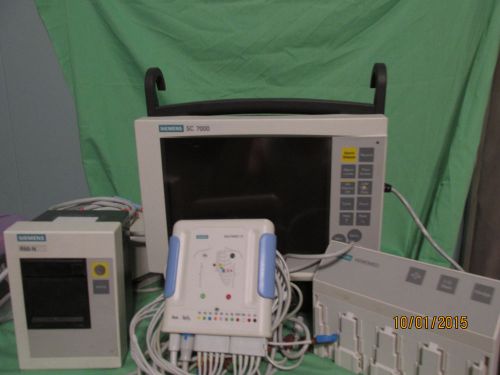 Siemens SC7000 with R50-N Recorder,Hemomed Pod &amp; Multimed 12 with Spo2 Module