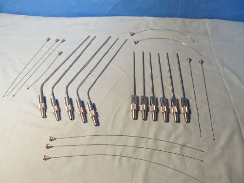 Assorted Suction Tube Diagnostic ENT Surgical  Instruments (QTY-22)