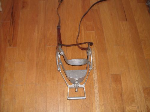 Dental Full Mouth Speculum with Leather Straps Veterinary Equipment