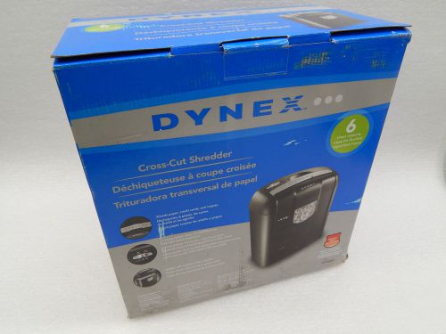 Dynex 6 sheet  Cross-Cut  Shredder DX-PS06CC  (15501)