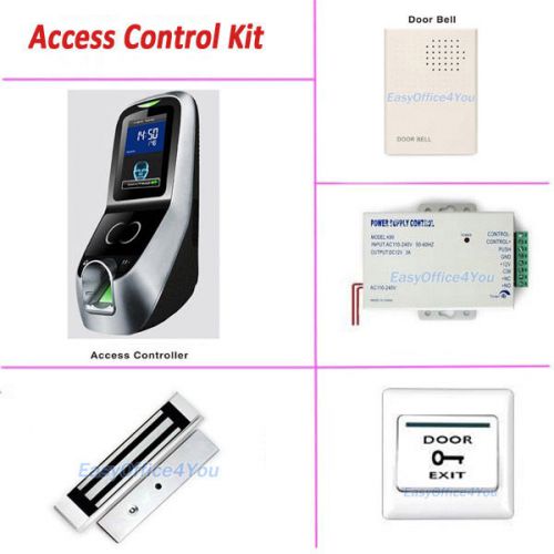 Full kits of fingerprint+face door access control +power supply+magnetic lock for sale