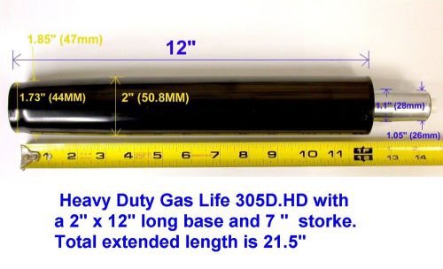 Heavy Duty  305D.HD Office Chair Gas Lift / Cylinder 2 inch base/ 350lb
