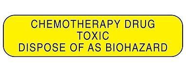 Chemotherapy drug dispose of label for sale