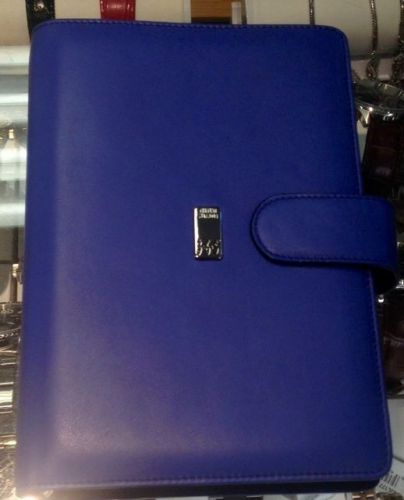 Piquardo 3.6.5 Blue Italian Leather Personal Organizer (Filofax Insert) NIB