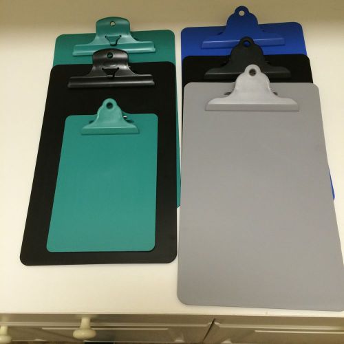 Plastic clipboard set of 6 assorted for sale