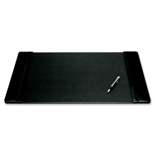 Dacasso 22 x 14 desk pad - black leather - felt black backing - top grain for sale
