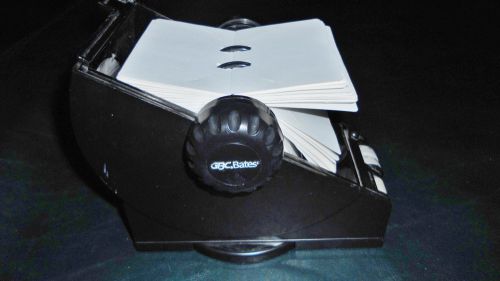 GBC BATES Rotary Card File w Cards PRBC24 Rolodex Style all cards blank EXCD