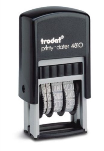 Trodat 4810 Compact Self-Inking Date Stamp, Violet Ink