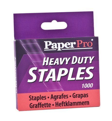 Paperpro Premium Heavy Duty Staples - 100 Per Strip - 0.50&#034; Leg - (aci1913)