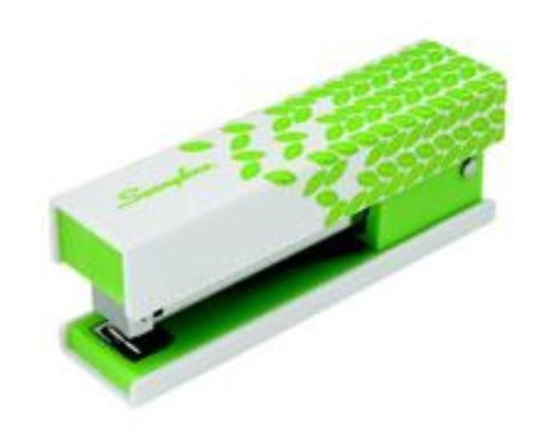 Acco swingline fashion runway stapler leaf pattern green for sale