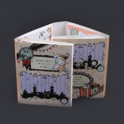 New San-X 6 Fold Circus Post It Bookmark Note Pad Flagt Memo Sticky Notes