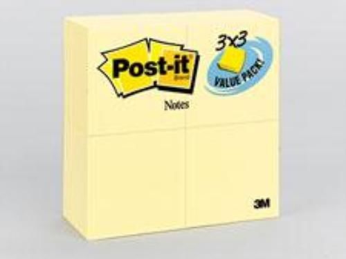 Post-it Notes Value Pack 3&#039;&#039; x 3&#039;&#039; Canary Yellow 24 pads