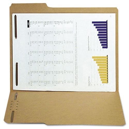 Sj Paper Reinforced Kraft Folders With Fasteners - Letter - 8.50&#034; Width (s12541)