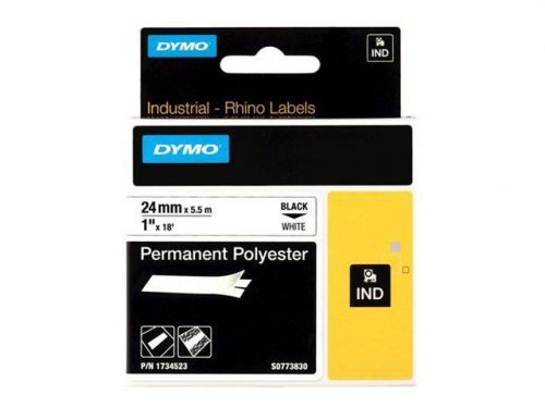 Dymo rhinopro permanent polyester - permanent adhesive polyester tape -  1734523 for sale