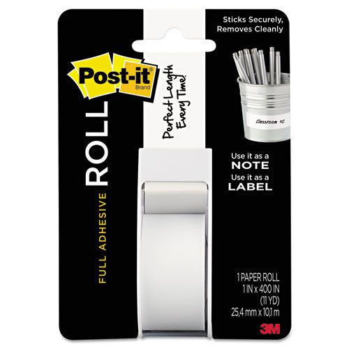 NEW Post-it Full Adhesive Roll  1 x 400 Inches  White  1-Pack  2650-W