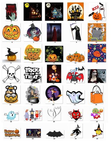 30 Personalized Halloween Return Address labels Buy 3 Get 1 free (H4)