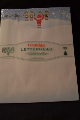 Lot of 3 Musical Elves Letter Head Printer Paper 8.5&#034;x11 50 Count NIP