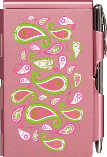 #8272 -- pink wellspring flip case note pad &amp; pen for sale