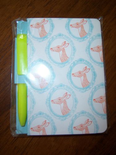 New deer list pad &amp; pen rediscover 80 sheets great christmas gift pad nwt for sale