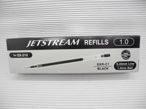 10pc UNI-BALL SXR-C1 1.0mm ball point pen only refill for Jetstream pen Black