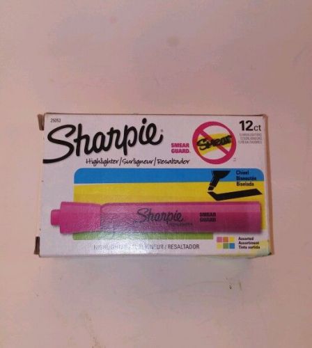 Sharpie Marker Highlighter  Assorted Colors Chisel 12PK NEW Box