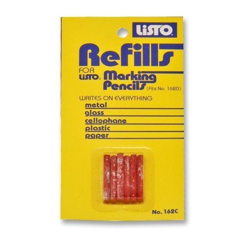 Listo marking pencil refill - red - 6 / cd (162crd) for sale