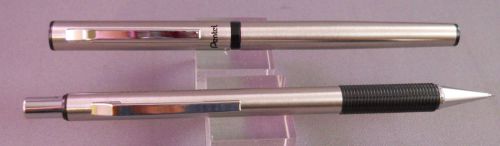 Pentel Chrome Rollerball Pen and.5mm Pencil Set in box  NEW OLD STOCK