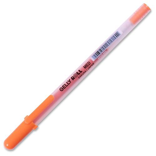 Sakura Of America Rollerball Pen - Medium Pen Point Type - Orange Ink (sak37527)