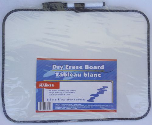 DRY-ERASE WHITEBOARD with Marker 8.5&#034; x 11&#034; LIGHT DUTY White Board